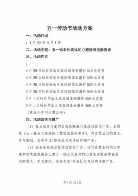 51活动策划方案模板（51活动怎么写）-第2张图片-马瑞范文网