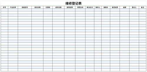 客户维修调查表格模板,客户维修调查表格模板图片 -第2张图片-马瑞范文网