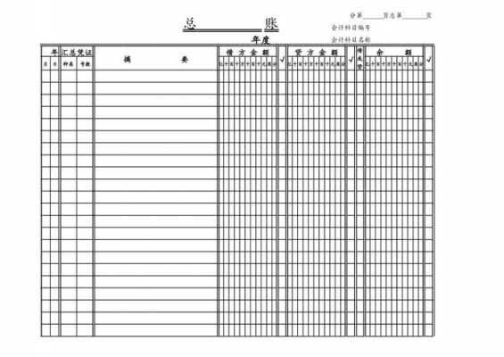  手工帐汇总表模板「手工帐总账模板」-第2张图片-马瑞范文网