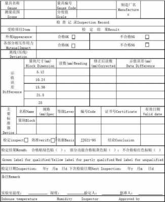 千分尺内检报告模板,内测千分尺测量范围 -第1张图片-马瑞范文网