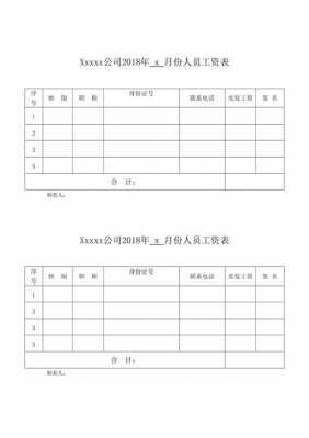  工资签呈模板范文「工资签字表」-第1张图片-马瑞范文网