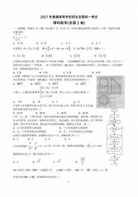 2017数学高考真题全国卷-第3张图片-马瑞范文网