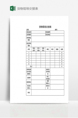 仓库物流交接单模板-第3张图片-马瑞范文网