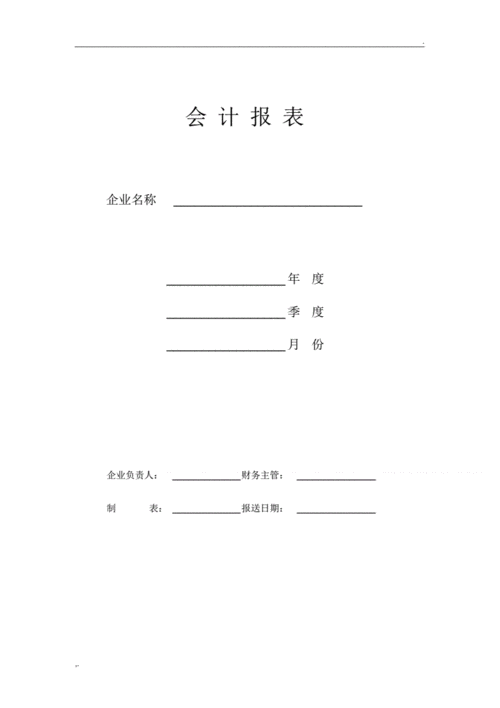 公司财报格式-公司财务报表封面模板-第3张图片-马瑞范文网