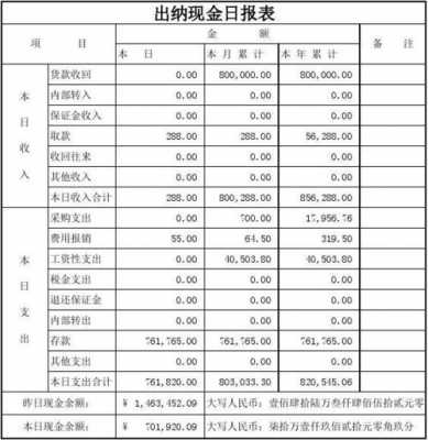 出纳报告表格式-第1张图片-马瑞范文网