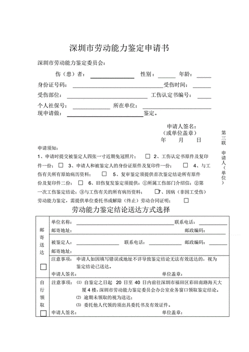 深圳市劳动能力鉴定书 深圳劳动能力鉴定模板-第3张图片-马瑞范文网