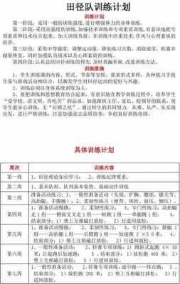 运动队训练计划模板,运动队训练计划模板怎么写 -第3张图片-马瑞范文网