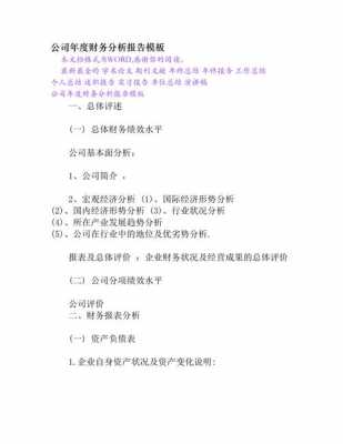 年终财务分析报告怎么写-财务报告年终分析模板-第2张图片-马瑞范文网