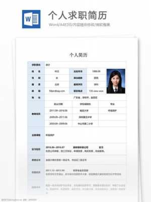 个人求职模板免费 个人求职模板-第2张图片-马瑞范文网