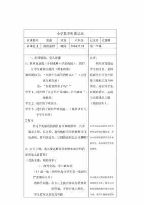 数学听课记录表模板范文（数学听课记录教学过程）-第3张图片-马瑞范文网