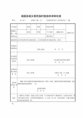 临时救助审核表模板,临时救助申请审核 申请理由 -第2张图片-马瑞范文网