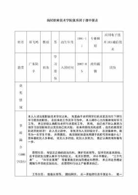 优秀团干部申请表模板-第2张图片-马瑞范文网