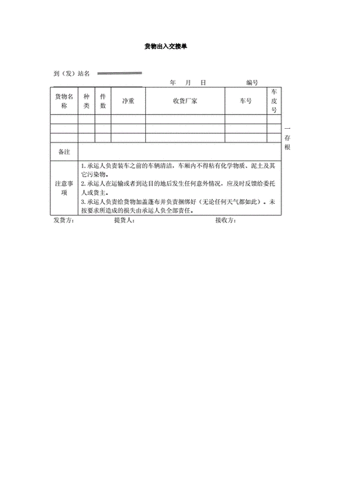 送货单交接手续模板-第2张图片-马瑞范文网