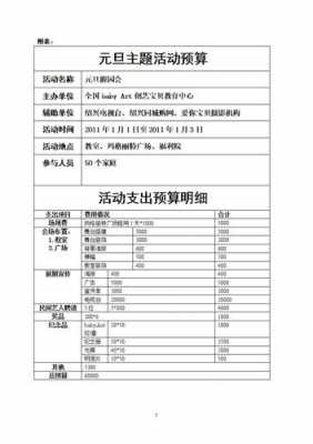 活动 预算-第3张图片-马瑞范文网