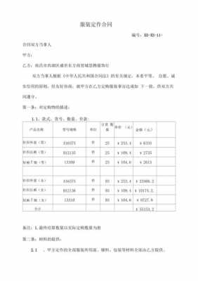 服饰采购合同模板的简单介绍-第2张图片-马瑞范文网