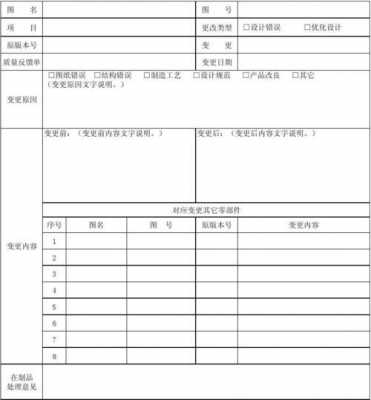 技术变更单模板（技术变更定义）-第1张图片-马瑞范文网