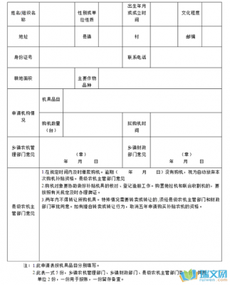 农机申请书模板,农机补助申请怎么写 -第3张图片-马瑞范文网