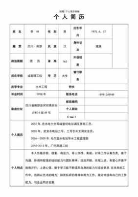 在职个人简历模板下载（在职人员简历表）-第3张图片-马瑞范文网