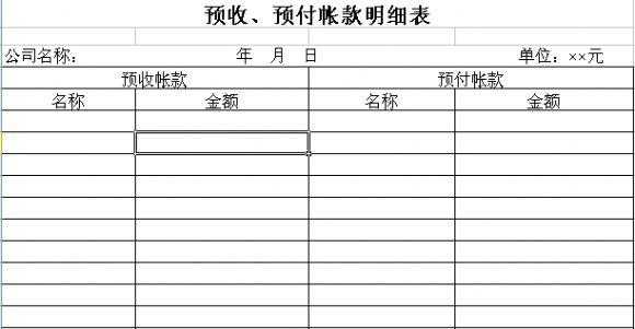 预收账款账本模板图片 预收账款账本模板-第3张图片-马瑞范文网