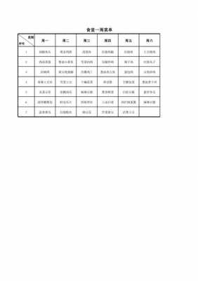  企业每周菜单模板「厂里的每周菜单」-第3张图片-马瑞范文网