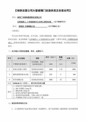 门的供货合同-第2张图片-马瑞范文网