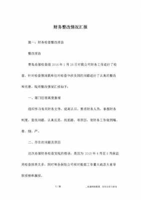  农村财务整改报告模板「村级财务整改情况报告」-第1张图片-马瑞范文网