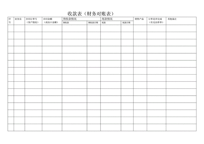 公司收款账号表格-第2张图片-马瑞范文网