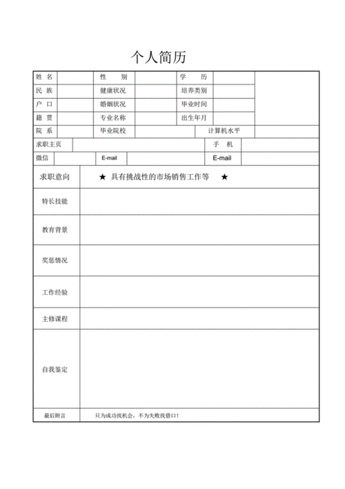 工作简历模板免费_工作简历模板电子版免费-第2张图片-马瑞范文网