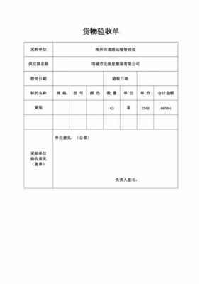  货物验收模板「货物验收报告范本简洁」-第1张图片-马瑞范文网