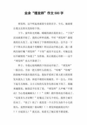 发型师好评模板500字_发型师好评200字-第3张图片-马瑞范文网