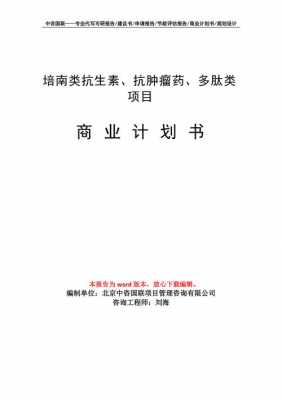 药品产品计划书模板（药品计划书怎么写）-第2张图片-马瑞范文网