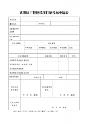 投标申请表模板（投标申请表模板下载）-第1张图片-马瑞范文网