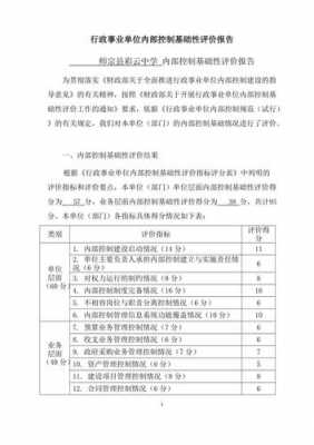 内控测评报告-第3张图片-马瑞范文网