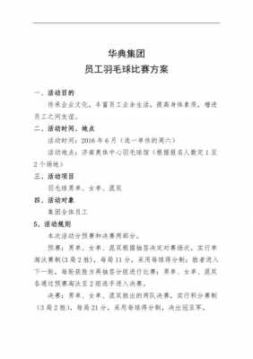 羽毛比赛宣传方案模板（羽毛球比赛宣传方案）-第3张图片-马瑞范文网