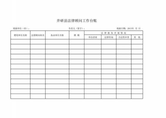 法律顾问考核台账模板（法律顾问考核台账模板图片）-第1张图片-马瑞范文网