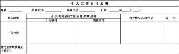  个人工作计划表格模板「个人工作计划表怎么写」-第2张图片-马瑞范文网