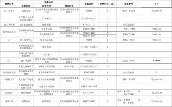 促销方案预算-第2张图片-马瑞范文网