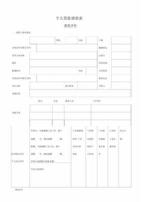 个人贷款调查内容 个人贷款调查模板-第3张图片-马瑞范文网