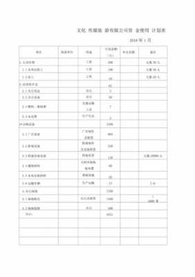 资金计划编制模板_资金计划格式-第3张图片-马瑞范文网