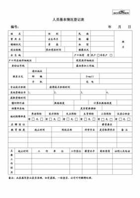 基本人事信息模板,人员基本信息是什么意思 -第3张图片-马瑞范文网