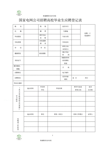 应聘国家电网简历模板-第2张图片-马瑞范文网