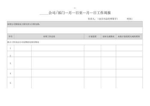 广告公司周报模板范文-第2张图片-马瑞范文网