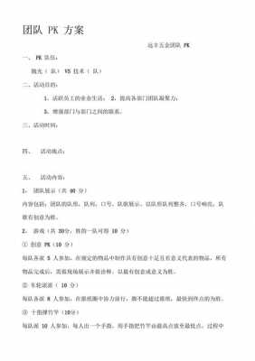  活动pk执行方案模板「活动pk模式以及方案」-第1张图片-马瑞范文网