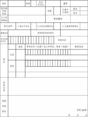 小学生报名表唯美模板（小学生报名表怎么填写）-第3张图片-马瑞范文网