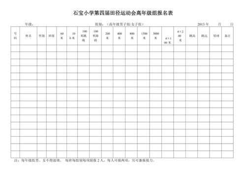 小学生报名表唯美模板（小学生报名表怎么填写）-第2张图片-马瑞范文网