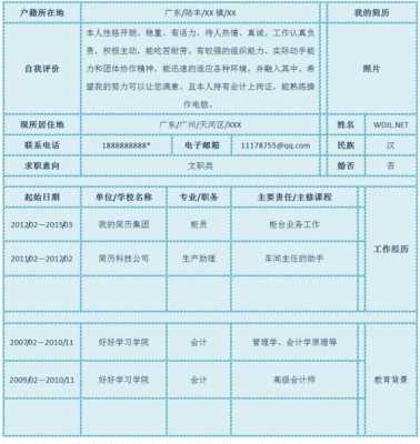  一份文职简历模板「文职类简历怎么写」-第3张图片-马瑞范文网