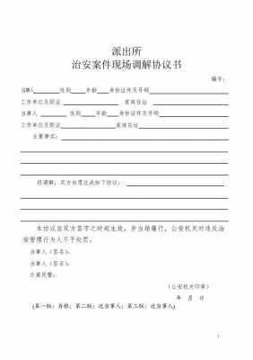 公安调解书范本-公安调解书模板-第2张图片-马瑞范文网