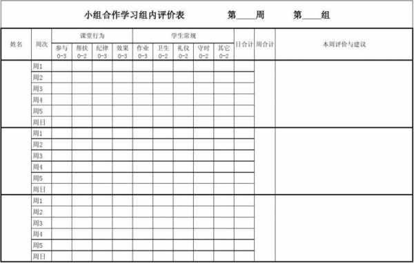 组员评价模板-第3张图片-马瑞范文网