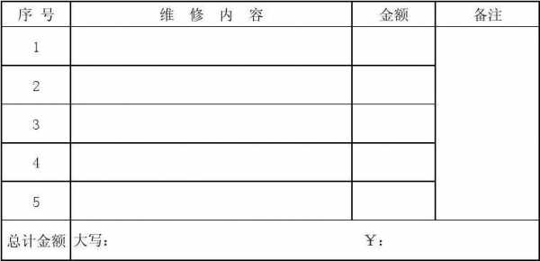 电脑维修结算清单模板（电脑维修结算清单模板图片）-第1张图片-马瑞范文网