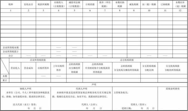 地税申报表怎么填写-地税申报空表模板-第1张图片-马瑞范文网